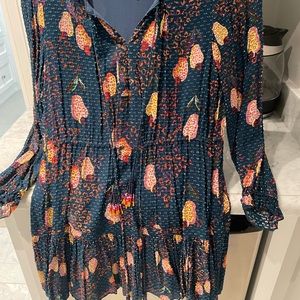 Farm Rio Mini Dress with Beaded Tassels